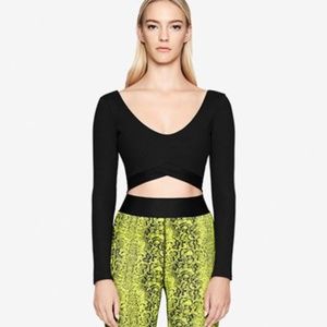 ONA by Yoon Chung Ballet Long Sleeve CROP TOP